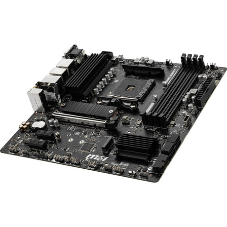 Msi b550m pro-vdh wifi socket am4 moederbord (zwart, raid, gb-lan, wi-fi 5, bt, sound, µatx)