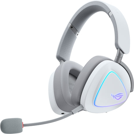 Asus rog delta ii moonlight white edition over-ear gaming headset (wit, rgb, 3.5 mm, 2.4 ghz, bluetooth)