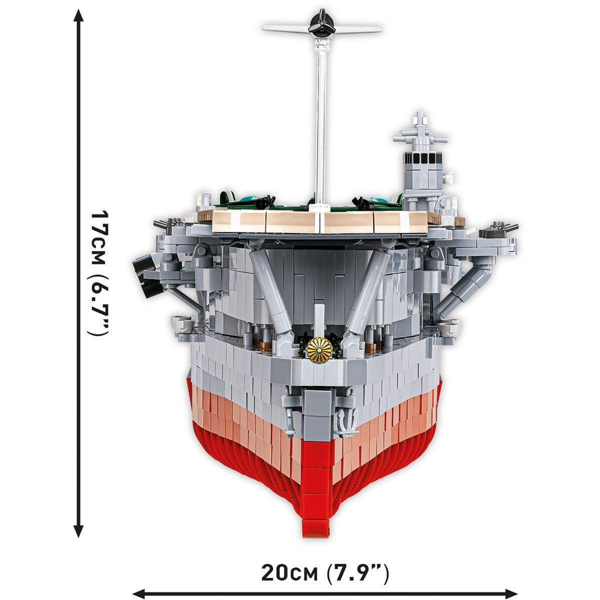 Cobi akagi aircraft carrier constructiespeelgoed (schaal 1:300)
