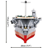 Cobi akagi aircraft carrier constructiespeelgoed (schaal 1:300)
