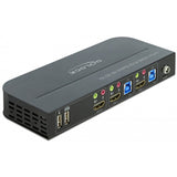 Delock hdmi kvm switch kvm-switch (zwart, 4k 60 hz, usb 3.0, audio)