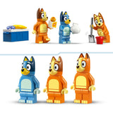 Lego bluey - bluey's autorit naar het strand constructiespeelgoed (11202)