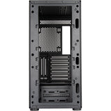 Silverstone sst-sed1-b midi tower behuizing (zwart | 2x usb-a | 1x usb-c)