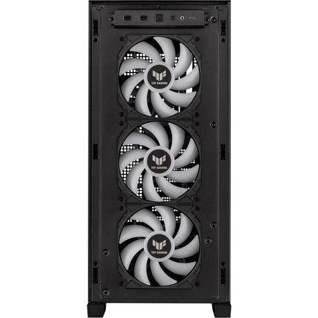 Asus tuf gaming gt302 argb midi tower behuizing (zwart | 2x usb-a | 1x usb-c | rgb | tempered glass)
