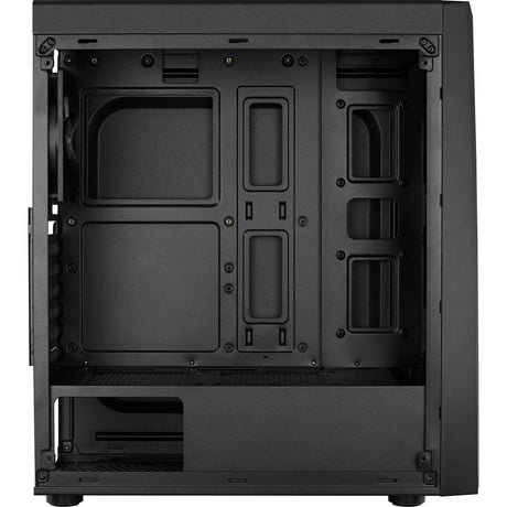 Aerocool bolt midi tower behuizing (zwart | 3x usb-a | rgb | window)