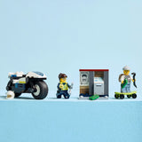 Lego ® city achtervolging op politiemotor - 60455