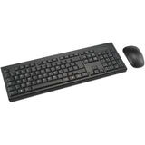 Kensington km150 eq wireless desktop set desktopset (zwart, us lay-out (qwerty), membraan, 100%, 1200 dpi)