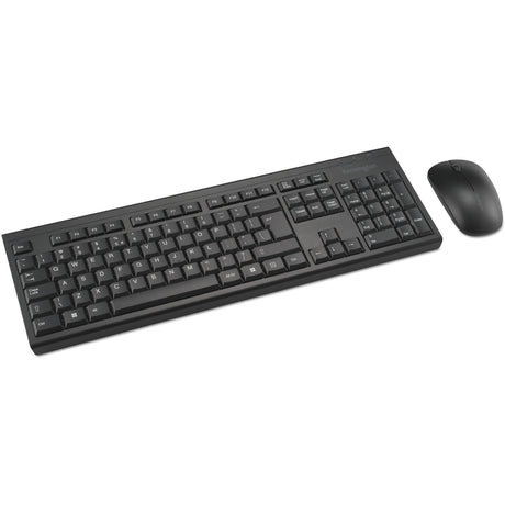 Kensington km150 eq wireless desktop set desktopset (zwart, us lay-out (qwerty), membraan, 100%, 1200 dpi)