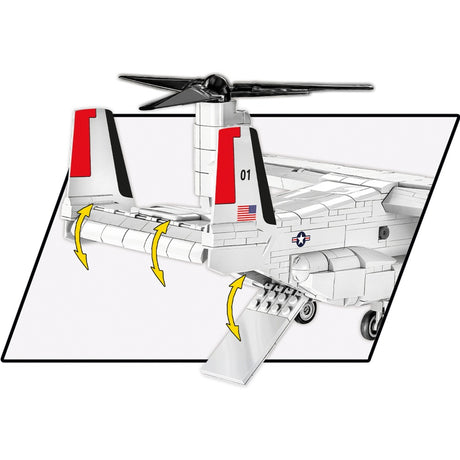 Cobi armed forces - bell-boeing v-22 osprey first flight edition constructiespeelgoed (schaal 1:48)