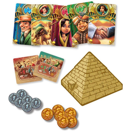 Asmodee eggertspiele camel up - bordspel kamelenrace - nieuwe editie met 3d palmboom