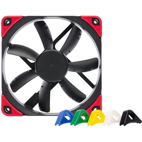 Noctua nf-s12a pwm chromax.black.swap case fan (zwart, 120 x 120 x 25 mm)