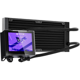 Xyz pc gear hydroview aio 240 waterkoeling (zwart, argb, pwm)