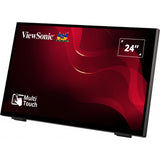 Viewsonic frameless touch monitor met 10-punts pcap 24 (zwart, hdmi, displayport, vga)