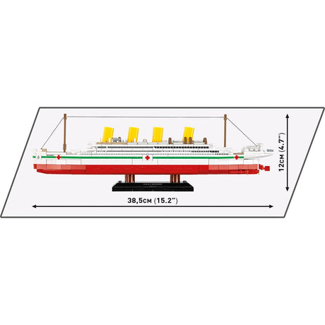 Cobi historical collection - h.m.h.s. britannic constructiespeelgoed (schaal 1:700)