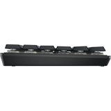 Cherry kw 550 mx lp mechanisch toetsenbord (zwart, us lay-out (qwerty), mx low profile 2.0 ivory, 96%, white leds, pbt keycaps)