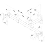 Neomounts fpma-w960d flatscreen wandsteun bevestiging (zwart)