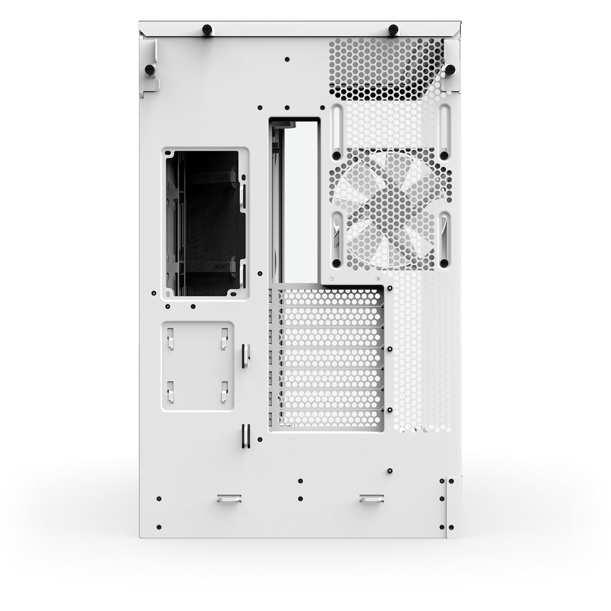 Nzxt h9 flow rgb+ midi tower behuizing (wit (mat) | 2x usb-a | 1x usb-c | rgb | tempered glass)