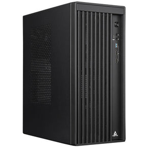 Chieftec uni bs-20b-op mini tower behuizing (zwart | 3x usb-a | 1x usb-c)