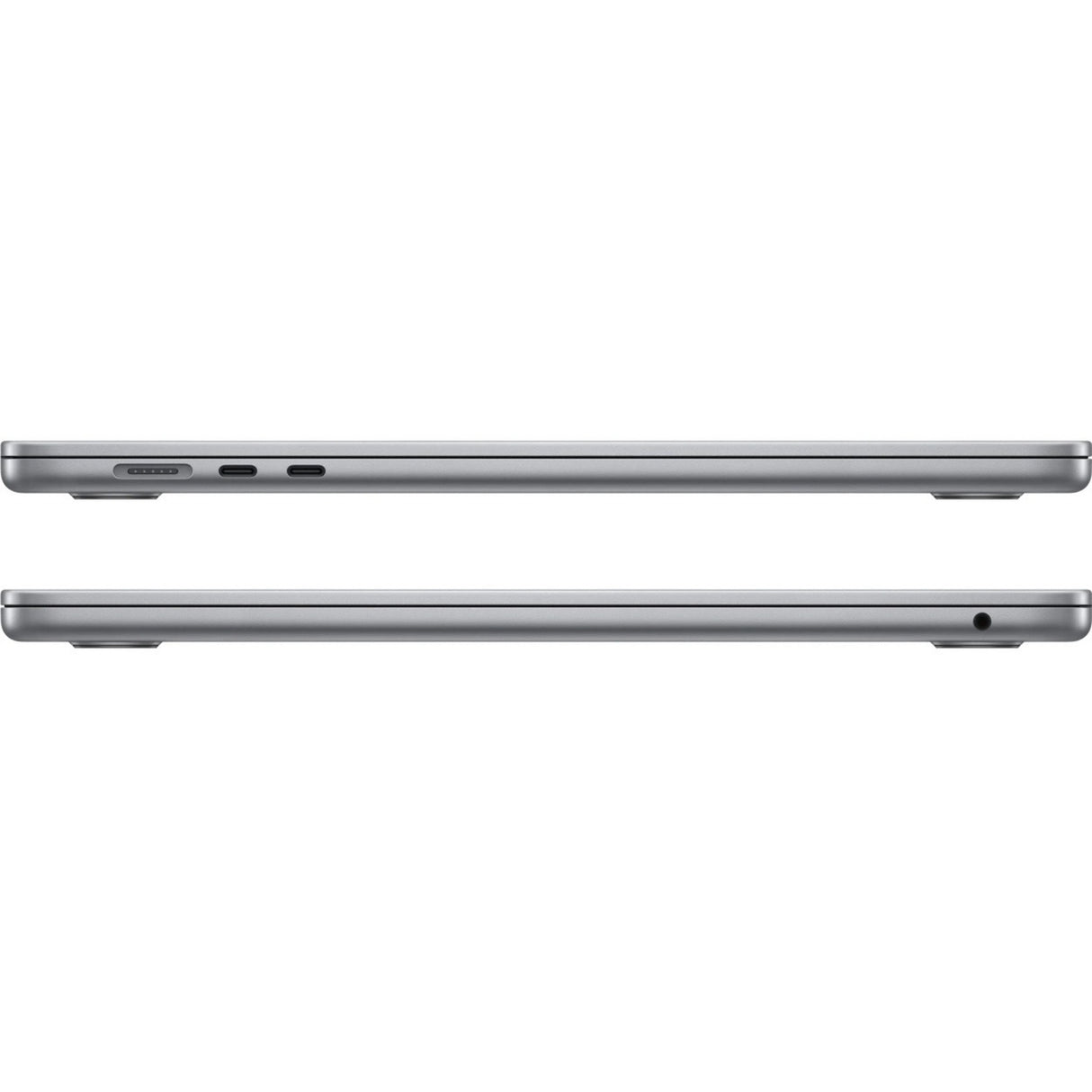 Apple macbook air 15 (mqkp3n a) refurbished laptop (grijs | m2 | 10-core gpu | 8 gb | 256 gb ssd | space grey)