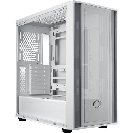 Cooler master masterbox 600 lite midi tower behuizing (wit | 2x usb-a | 1x usb-c | rgb | tempered glass)