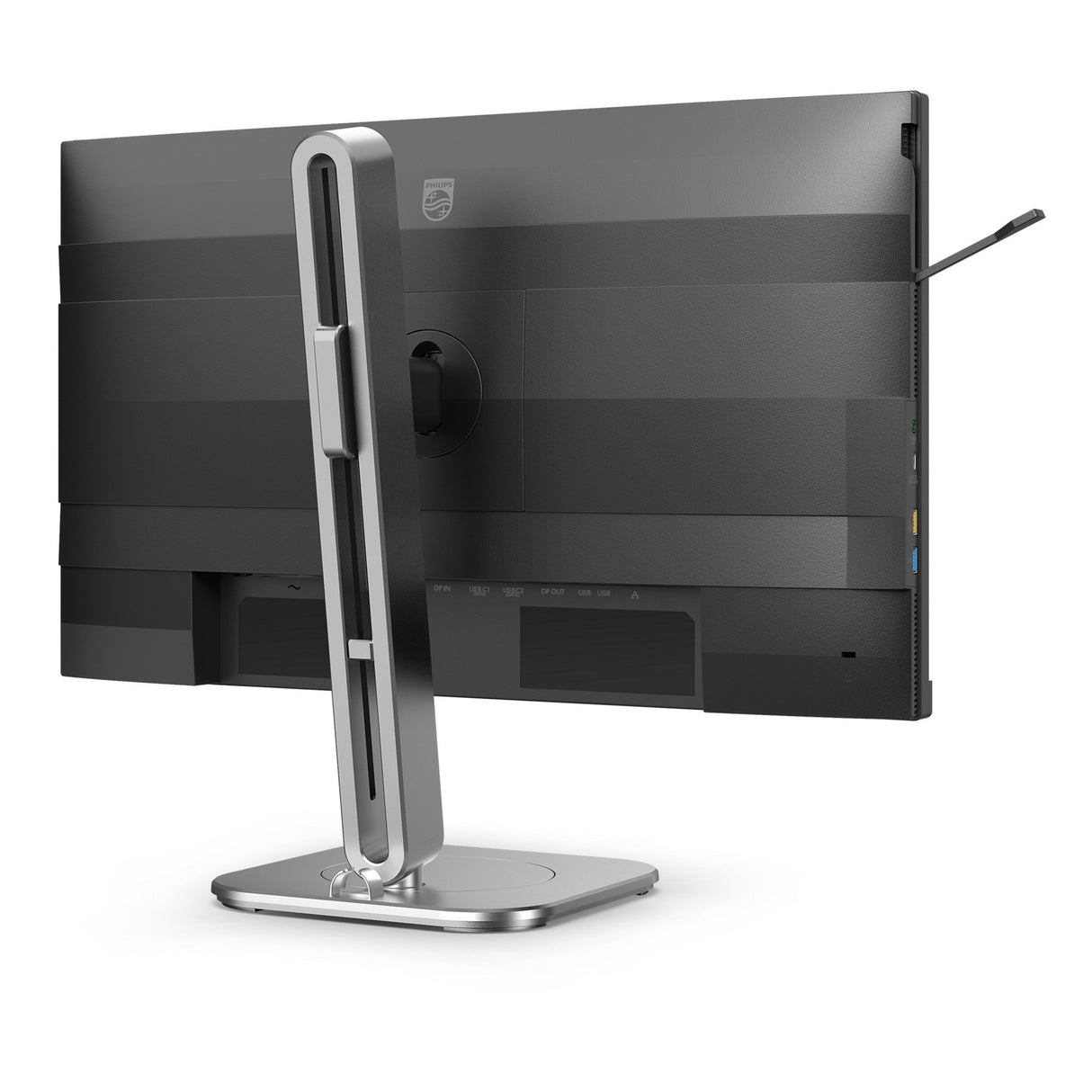 Philips 24b2g5301 23.8 monitor (zilver zwart, vga, hdmi, displayport, usb-c, lan, audio, 100 hz)