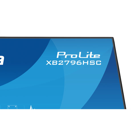 Iiyama prolite xb2796hsc-b1 27 monitor (zwart (mat), 144 hz, hdmi, usb-c, audio)
