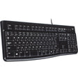 Logitech keyboard k120 for business (zwart, eu lay-out (qwerty), rubberdome, 100%)