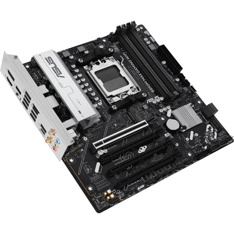 Asus b850m max gaming wifi socket am5 moederbord (gbe-lan, wi-fi 6, bt, sound, µatx)