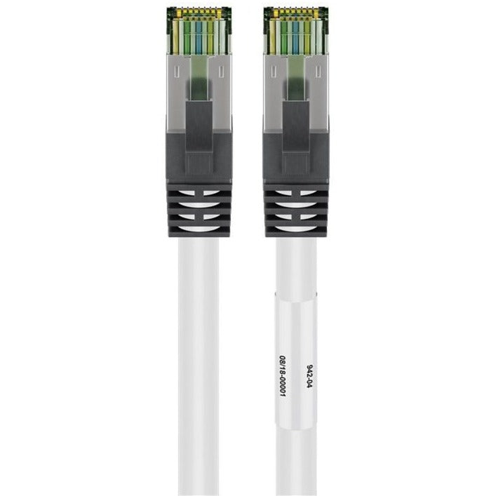 Goobay cat.8.1 netwerkkabel (wit, 2 meter, s ftp (pimf), rj-45)