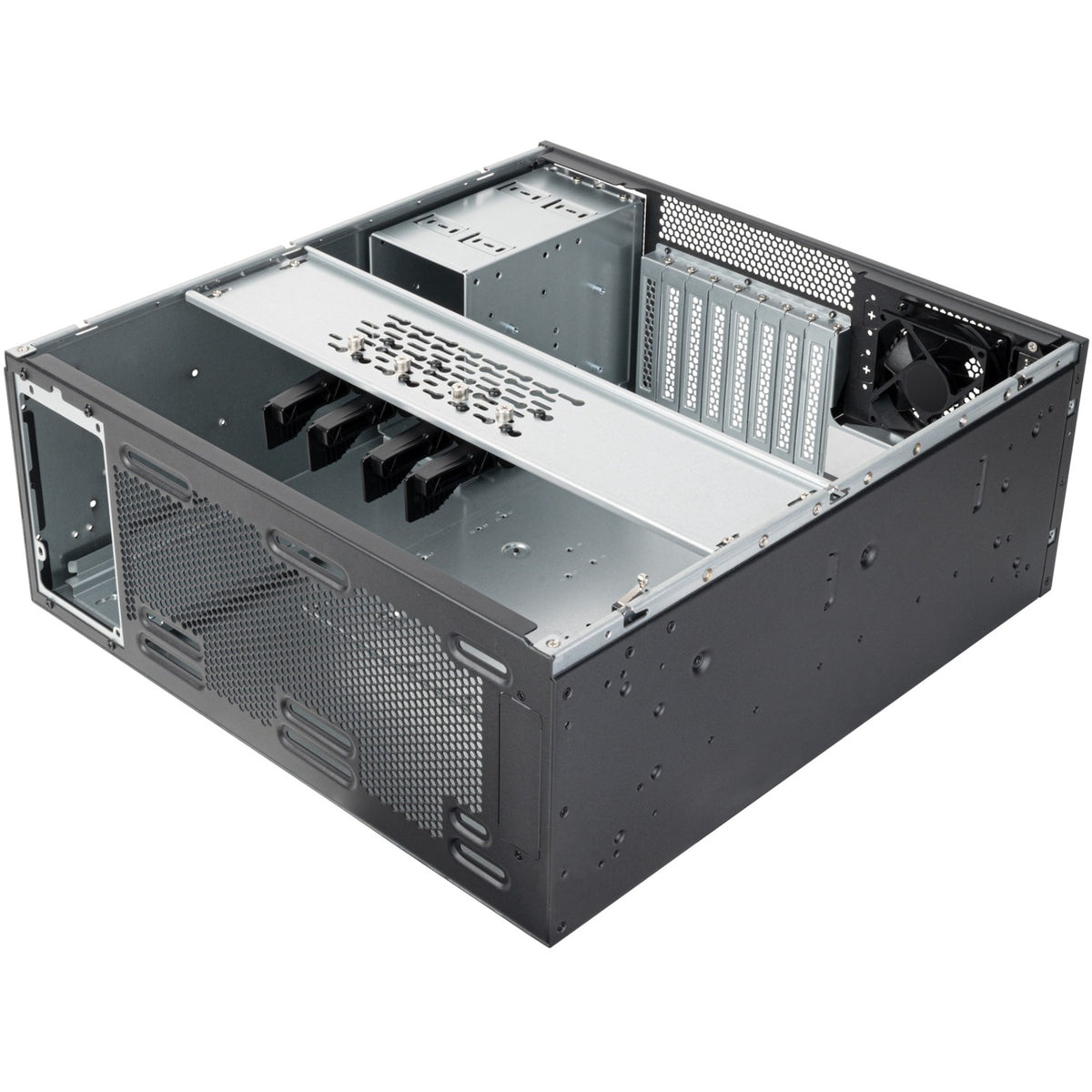 Silverstone rm46-502-i rack behuizing (zwart)