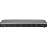 Kensington sd5760t dockingstation (zilver zwart, thunderbolt 4, usb-c, usb-a, hdmi, pd)