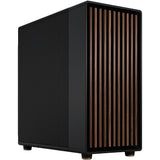 Fractal design north xl midi tower behuizing (zwart houtkleur | 2x usb-a | 1x usb-c)