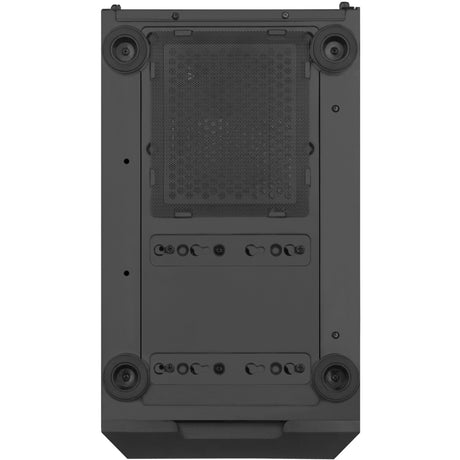 Silverstone sst-fah1mb-pro midi tower behuizing (zwart | 3x usb-a | rgb | tempered glass)