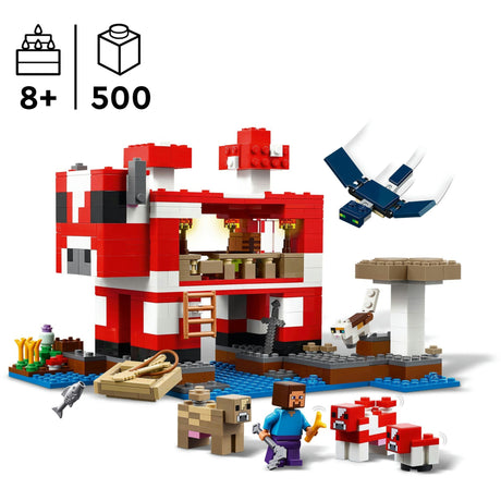 Lego minecraft het mooshroom huis - 21270