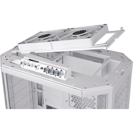 Thermaltake the tower 600 - snow midi tower behuizing (wit | 4x usb-a | 1x usb-c | tempered glass)