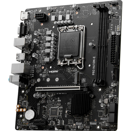 Msi pro h610m-e socket 1700 moederbord (gb-lan, sound, µatx)