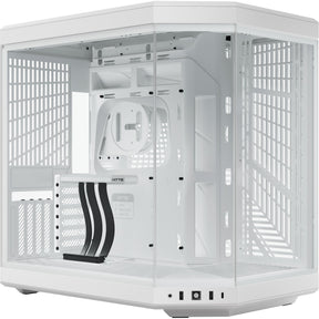 Hyte y70 midi tower behuizing (wit | 2x usb-a | 1x usb-c | tempered glass)