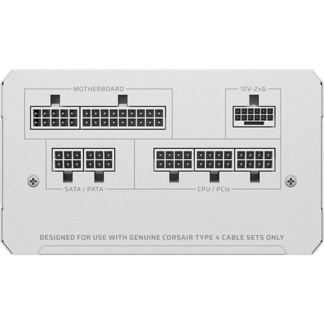 Corsair rm850e modulaire 850 watt voeding (wit, 1x 12v-2x6, 2x pcie)