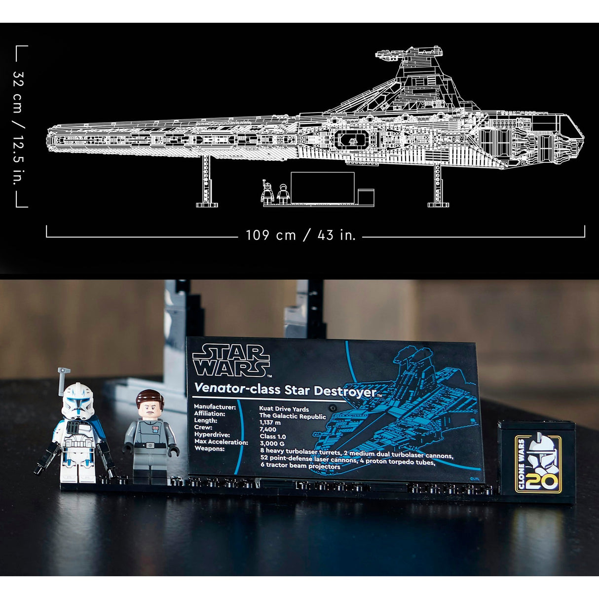 Lego star wars venator-class republic attack cruiser - 75367