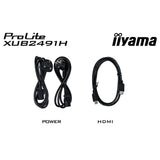 Iiyama prolite xub2491h-b1 23.8 monitor (zwart, hdmi, displayport)