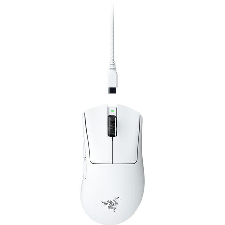 Razer deathadder v4 pro gaming muis (wit, tot 45.000 dpi, 8000 hz)