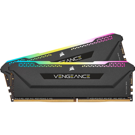 Corsair vengeance rgb pro sl 32 gb ddr4-3200 (2x 16 gb) werkgeheugen (zwart, cmh32gx4m2z3200c16, xmp 2.0)