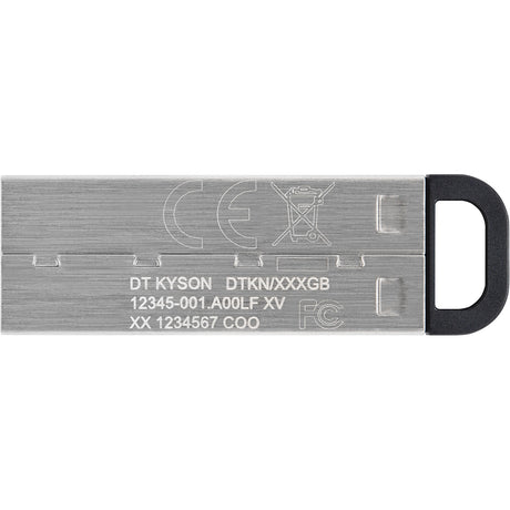 Kingston datatraveler kyson 64 gb usb-stick (zilver, dtkn 64gb)