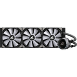 Sharkoon s90 rgb waterkoeling (zwart, 4-pins pwm fan-connector)