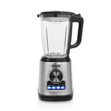 Princess 212094 blender solid pro (roestvrij staal zwart, 1,75 liter | rvs messenblok 6 messen | auto-clean-functie | onderdelen vaatwasserbestending)