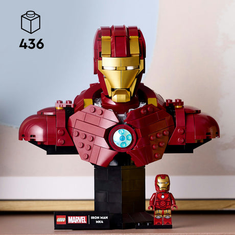 Lego super heroes marvel 76327 iron man mk4 buste