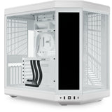 Hyte y70 touch infinite midi tower behuizing (wit | 2x usb-a | 1x usb-c | tempered glass)