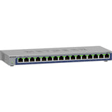Netgear 16-poorts gigabit ethernet unmanaged switch (gs116v3) (grijs)