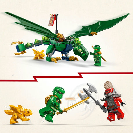 Lego ninjago - lloyds groene bosdraak constructiespeelgoed (71829)