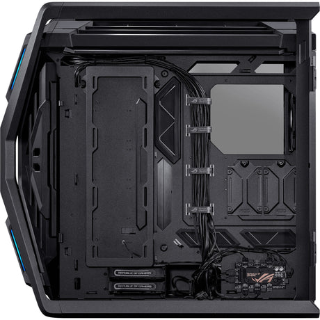 Asus rog hyperion gr701 big tower behuizing (zwart | 4x usb-a | 2x usb-c | rgb | tempered glass)